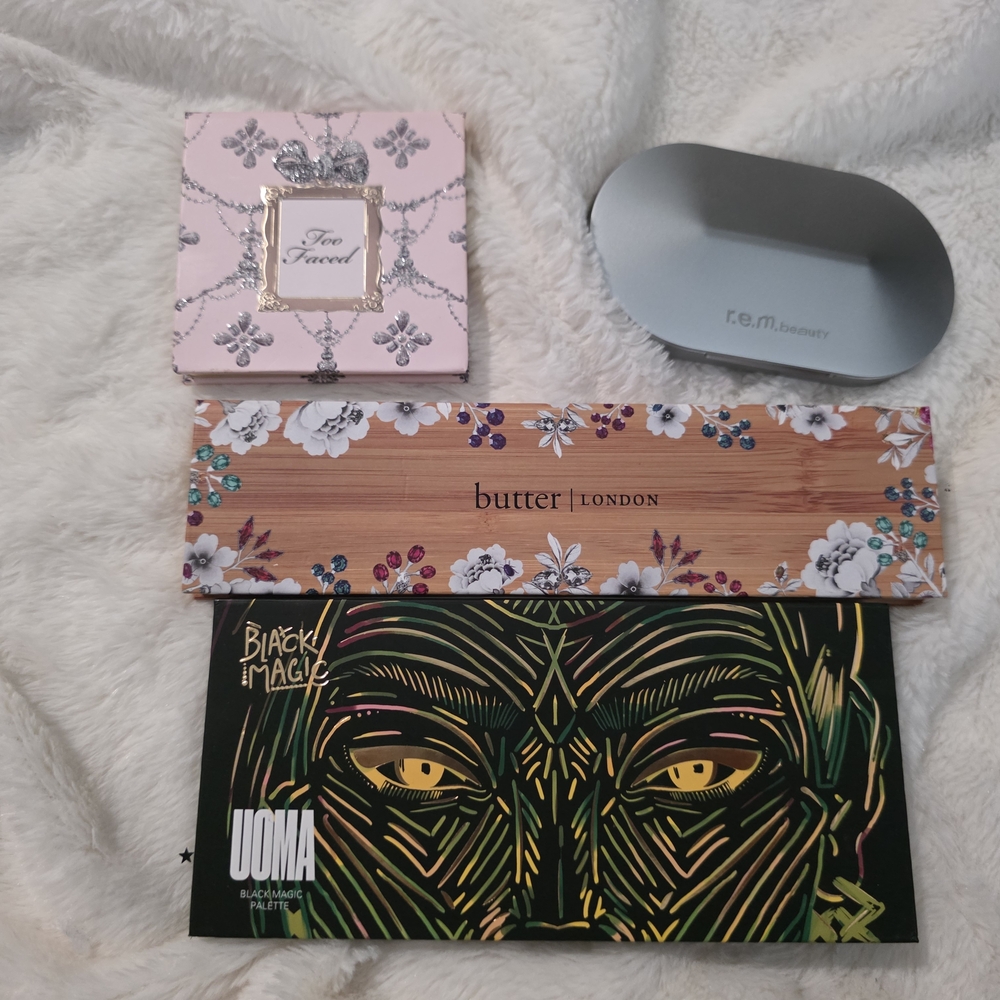 Too Faced and UOMA Eyeshadow Palettes